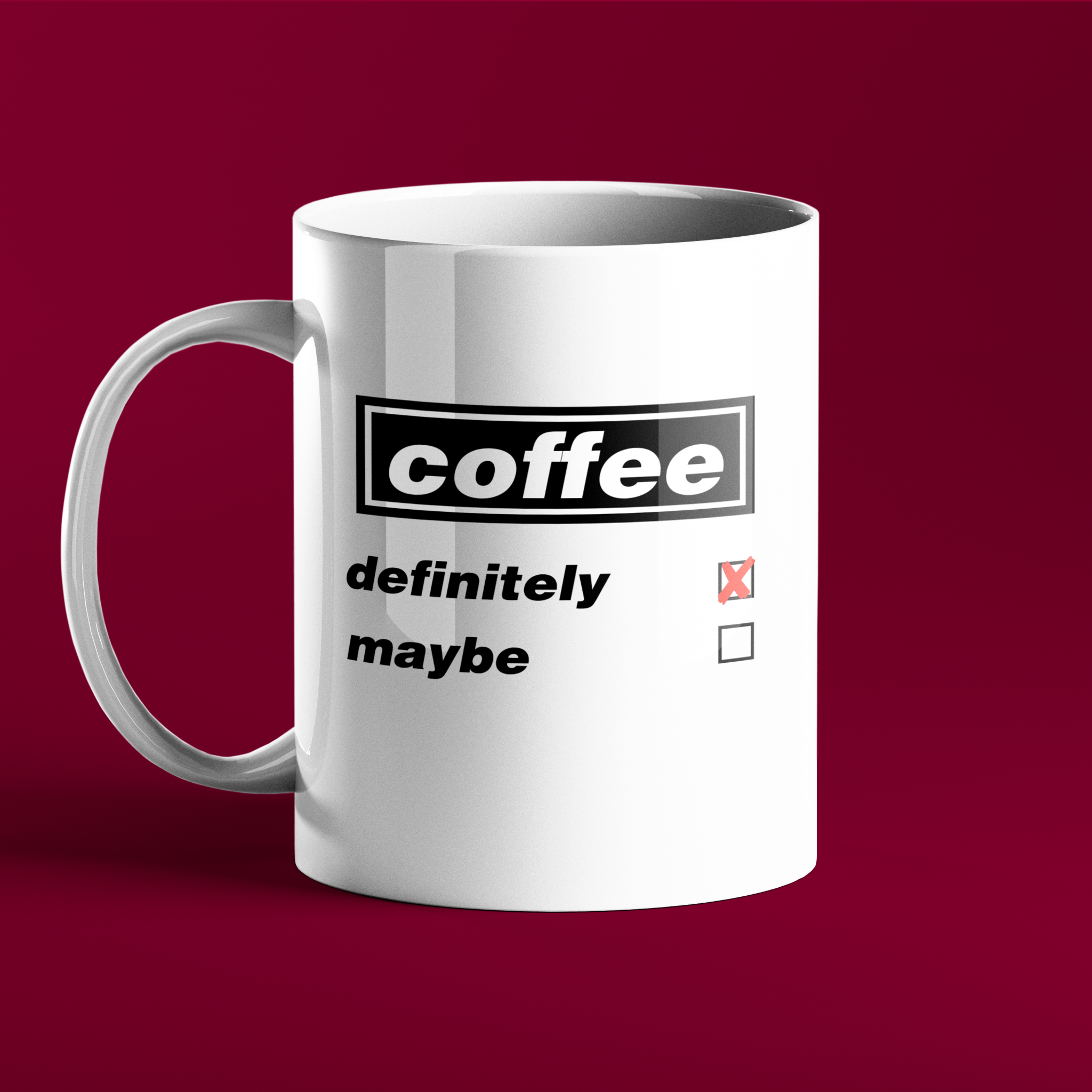 Personalised coffee gift mug - Oasis
